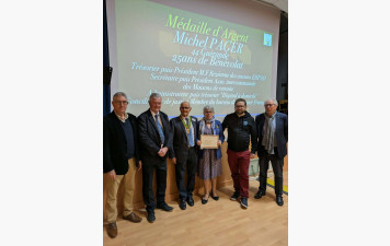 LA SECRETAIRE DU CDMJSEA44 HONOREE